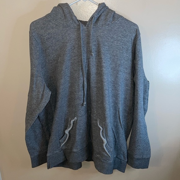 Torrid size 2X gray hooded pullover sweatshirt - Picture 1 of 4
